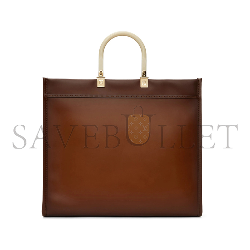 FENDI BROWN LARGE SUNSHINE TOTE (40.5*35*21.5cm) 